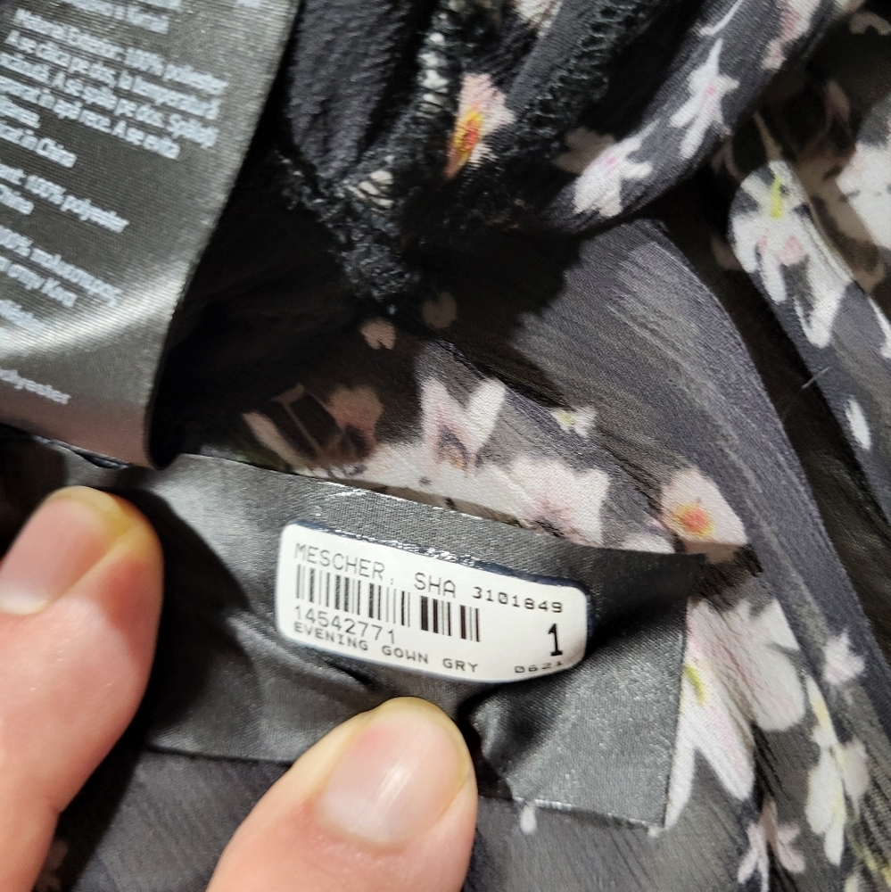 AllSaints | Eimear Cultiver Tiered Flowers Maxi Dress, Black Size US 10 - Picture 8 of 12